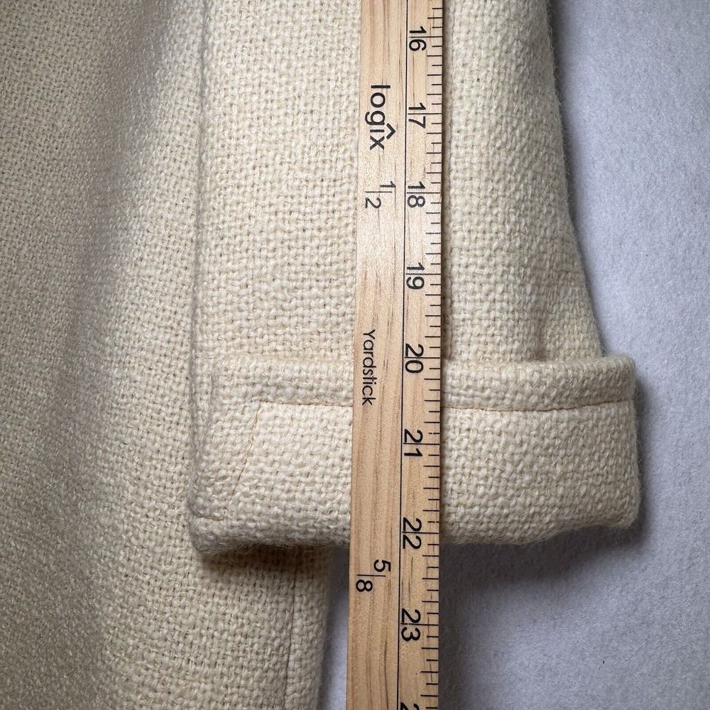 Vintage ILGWU 1960-70 Winter White Tweed Swing Coat Ladies 21" Bust 40" Length - Picture 13 of 16